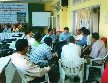 Group discussion during the technical session